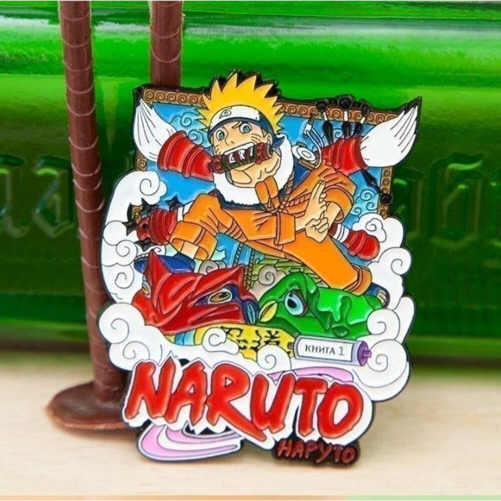 Naruto Manga Magic: High-Detail Jutsu Enamel Pin